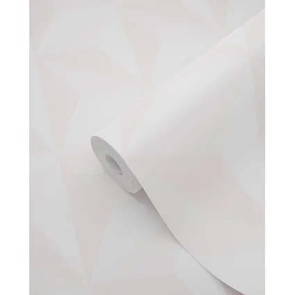 ESTAhome behangpapier grafisch 3D motief licht roze - 53 cm x 10,05 m - 138911 8
