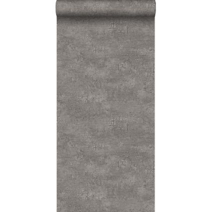 Origin Wallcoverings behangpapier natuursteen met craquelé effect taupe