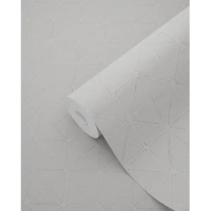 ESTAhome behang geometrische vormen lichtgrijs - 53 cm x 10,05 m - 148346 6