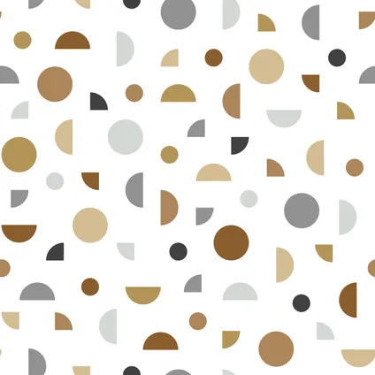 ESTAhome behang grafisch motief wit, grijs en beige - 0,53 x 10,05 m - 139278 9