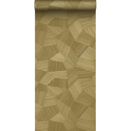 Origin Wallcoverings eco-texture vliesbehang grafisch 3D motief goud - 0.53 x 10.05 m