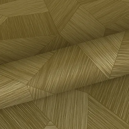 Origin Wallcoverings eco-texture vliesbehang grafisch 3D motief goud - 0.53 x 10.05 m 6