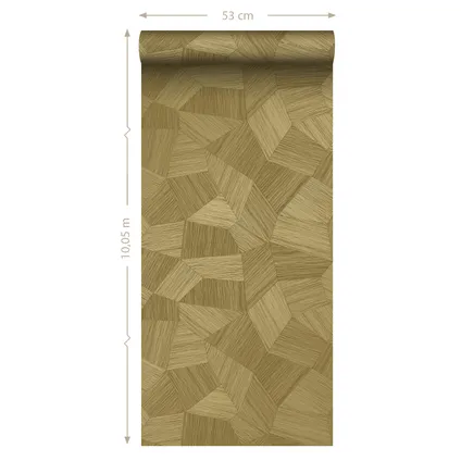 Origin Wallcoverings eco-texture vliesbehang grafisch 3D motief goud - 0.53 x 10.05 m 8
