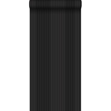 ESTAhome behangpapier fijne strepen zwart - 53 cm x 10,05 m - 115607