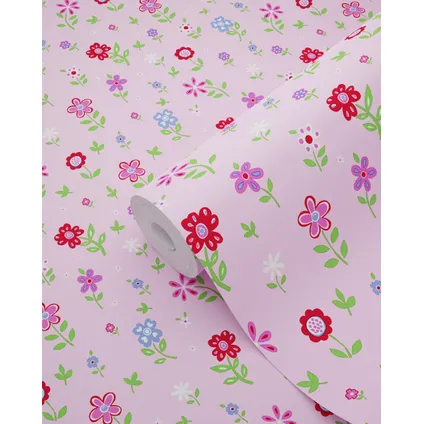 ESTAhome behangpapier bloemen roze - 53 cm x 10,05 m - 137318 5