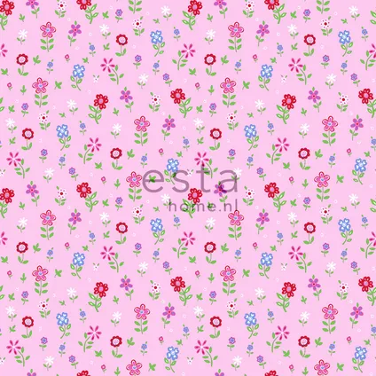 ESTAhome behangpapier bloemen roze - 53 cm x 10,05 m - 137318 6
