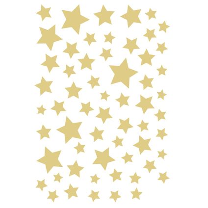 ESTAhome muursticker sterrenhemel geel - 156120 - 33 cm x 47,5 cm