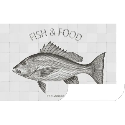 ESTAhome muursticker vis zwart - 145 x 97 cm - 159033 5