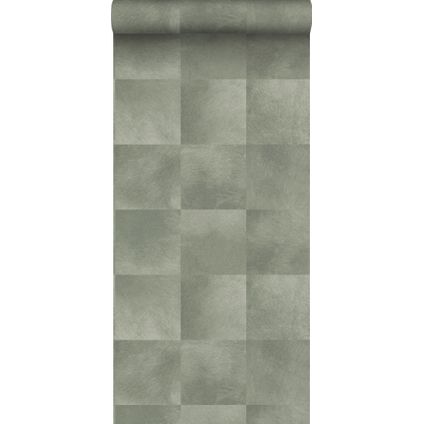 Origin Wallcoverings behangpapier dierenhuid motief kiezelgrijs - 0,53 x 10,05 m
