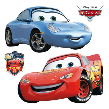 Disney muursticker Cars blauw en rood - 30 x 30 cm - 600219