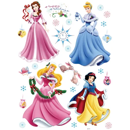 Disney sticker mural Princesses rose, jaune et bleu - 65 x 85 cm - 600206 2