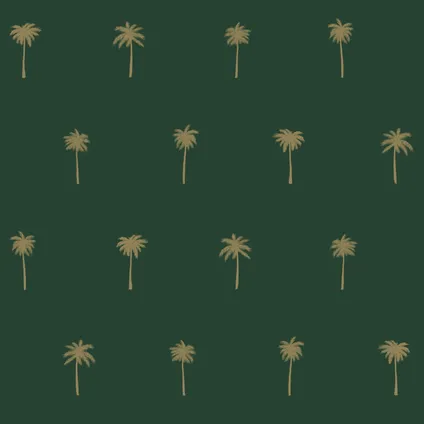 ESTAhome behang palmbomen emerald groen en goud - 0,53 x 10,05 m - 139160 8