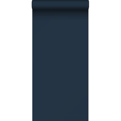 ESTAhome behang effen inktblauw - 53 cm x 10,05 m - 137010
