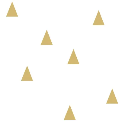 ESTAhome behang grafische driehoeken glanzend goud en wit - 53 cm x 10,05 m - 138943 8