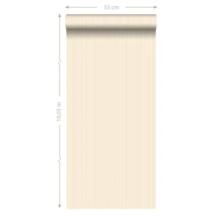 ESTAhome behang strepen crème beige - 53 cm x 10,05 m - 115604 9