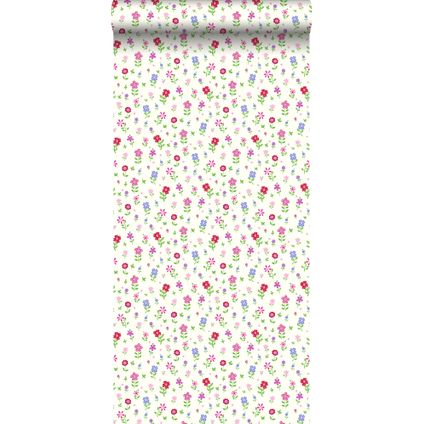 ESTAhome behangpapier bloemen multicolor - 53 cm x 10,05 m - 137319