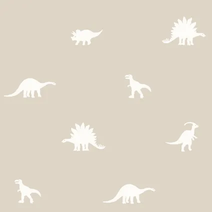 ESTAhome behang dinosaurussen beige - 53 cm x 10,05 m - 139508 6