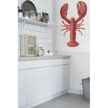 ESTAhome sticker mural homard rouge - 145 x 97 cm - 159032 2