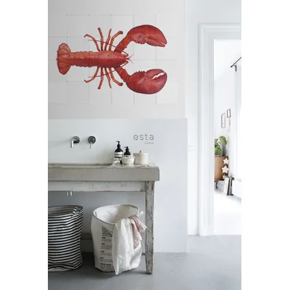 ESTAhome sticker mural homard rouge - 145 x 97 cm - 159032 3