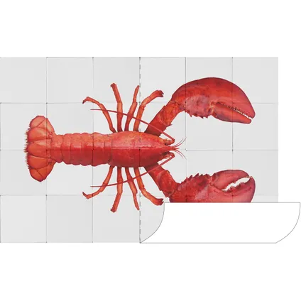 ESTAhome sticker mural homard rouge - 145 x 97 cm - 159032 5