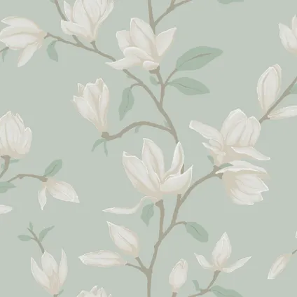 ESTAhome behang magnolia celadon groen - 0.53 x 10.05 m - 139405 7
