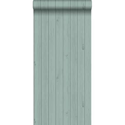 ESTAhome behang smalle sloophout planken saliegroen - 53 cm x 10,05 m - 128852