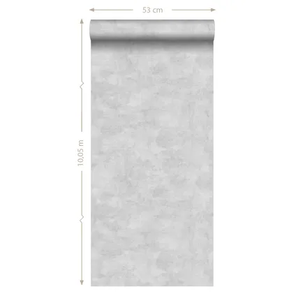 ESTAhome behangpapier betonlook licht crème beige - 53 cm x 10,05 m - 138906 9