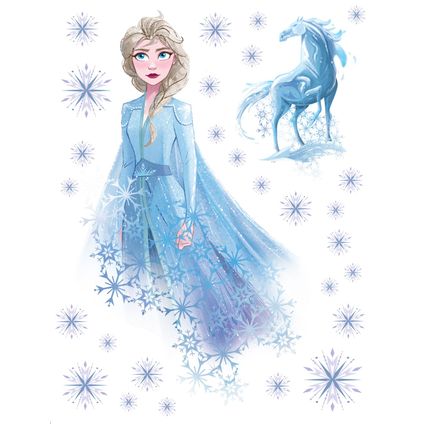 Disney sticker mural La Reine des neiges Elsa bleu clair - 65 x 85 cm - 600170