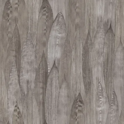 Origin Wallcoverings eco-texture vliesbehangpapier bladeren donker taupe 2