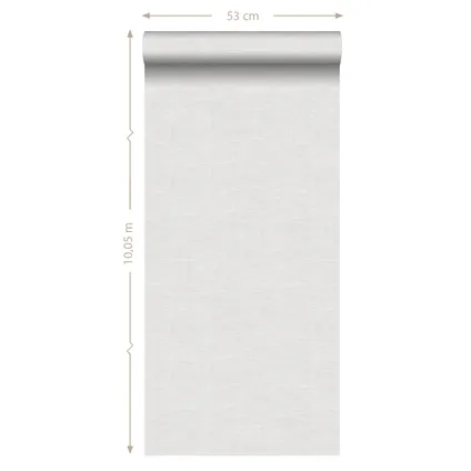 ESTAhome behangpapier effen linnenstructuur licht warm grijs - 53 cm x 10,05 m 8