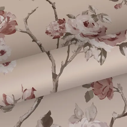 ESTAhome behang vintage bloemen oudroze - 0.53 x 10.05 m - 139476 9
