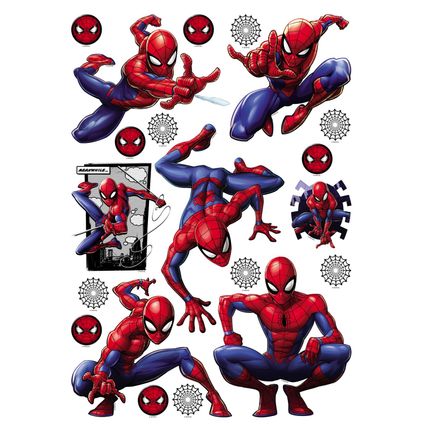 Sanders & Sanders sticker mural Spider-Man bleu et rouge - 0,425 x 0,65 m - 600956