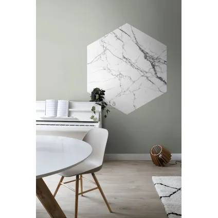 ESTAhome sticker mural marbre noir et blanc - 140 x 161 cm - 159026 3