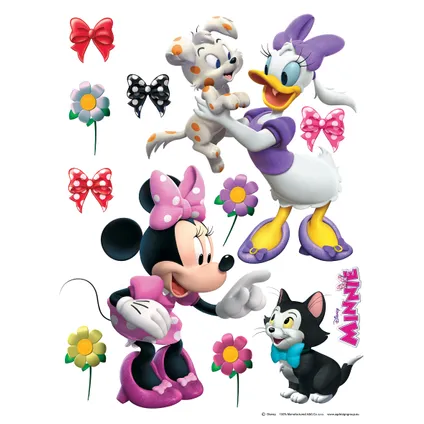 Disney sticker mural Minnie Mouse & Daisy Duck rose, rouge et violet - 65 x 85 cm - 600136 2