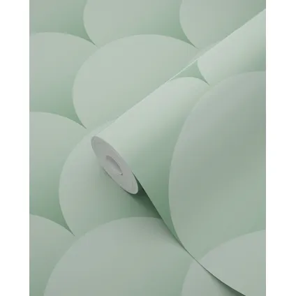 ESTAhome behangpapier art deco motief vergrijsd groen - 50 x 900 cm - 139466 8