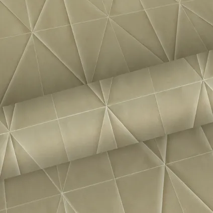 Origin Wallcoverings eco-texture vliesbehangpapier origami motief beige 8