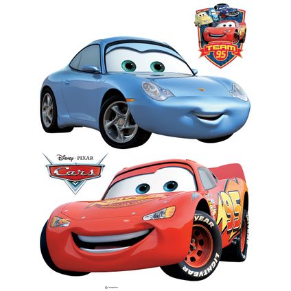 Disney muursticker Cars blauw en rood - 65 x 85 cm - 600178