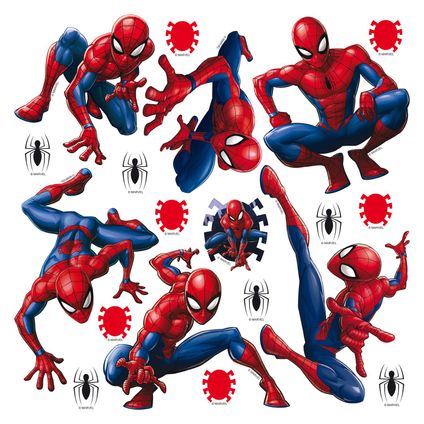 Sanders & Sanders sticker mural Spider-Man bleu et rouge - 0,3 x 0,3 m - 600952