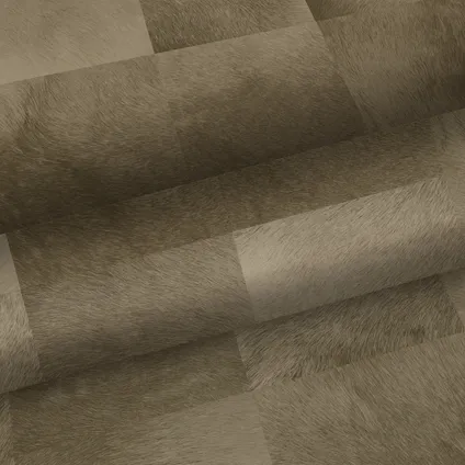 ESTAhome behangpapier dierenhuid donker beige - 0,53 x 10,05 m - 139182 9
