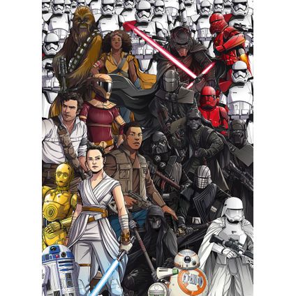 Komar fotobehang Star Wars Retro Cartoon multicolor - 200 x 280 cm - 610057