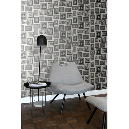 Origin Wallcoverings papier peint motif pictural noir et blanc - 53 cm x 10,05 m - 347462 5
