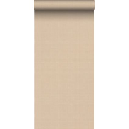 ESTAhome behang linnenstructuur warm beige - 0,53 x 10,05 m - 139472
