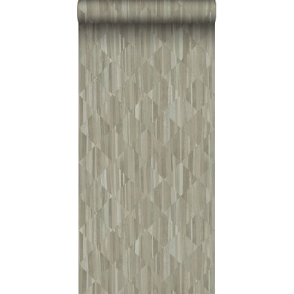 Origin Wallcoverings behangpapier 3D-houtmotief taupe - 50 x 900 cm - 347867