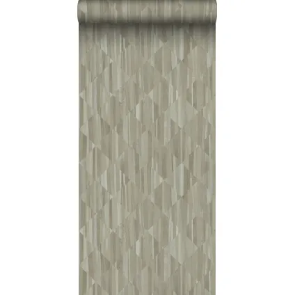 Origin Wallcoverings behang 3D-houtmotief taupe - 50 x 900 cm - 347867