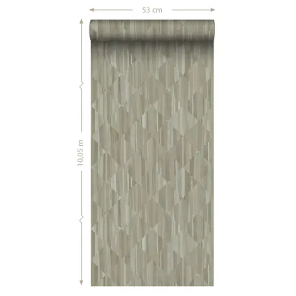 Origin Wallcoverings behang 3D-houtmotief taupe - 50 x 900 cm - 347867 8