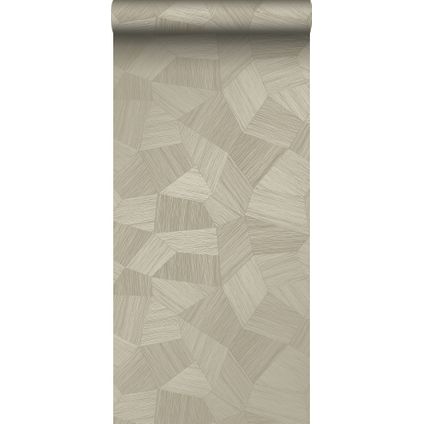 Origin Wallcoverings eco-texture vliesbehang grafisch 3D motief zand beige