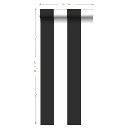 ESTAhome behang strepen zwart wit - 0,53 x 10,05 m - 139111 9