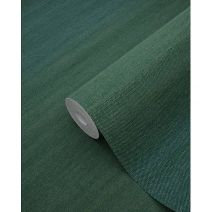 Origin Wallcoverings behangpapier geweven structuur met kleurverloop zeegroen 4