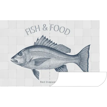 ESTAhome sticker mural poisson bleu - 145 x 97 cm - 159034 5