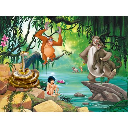 Disney fotobehangpapier Jungle Boek groen, blauw en beige - 360 x 270 cm - 600592